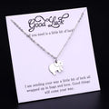 Inspirational Jewelry Gift for Child Animal Monkey Panther Owl Horse Fox Cat Dog Paw Elephant Pendant Necklace for Women