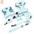 Luxury Designer Soft Mesh Padded Pet Dog Leashes and Collars Sets with Custom Logo No Pull Neoprene Dog Harness