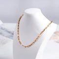 Fashion Steel Jewelry Tennis Necklace 18k Stainless Steel Chain Necklace for Mens