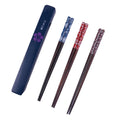 Customized logo Bamboo Chopsticks Japanese Style Chopstick Storage Box Portable Tableware Set