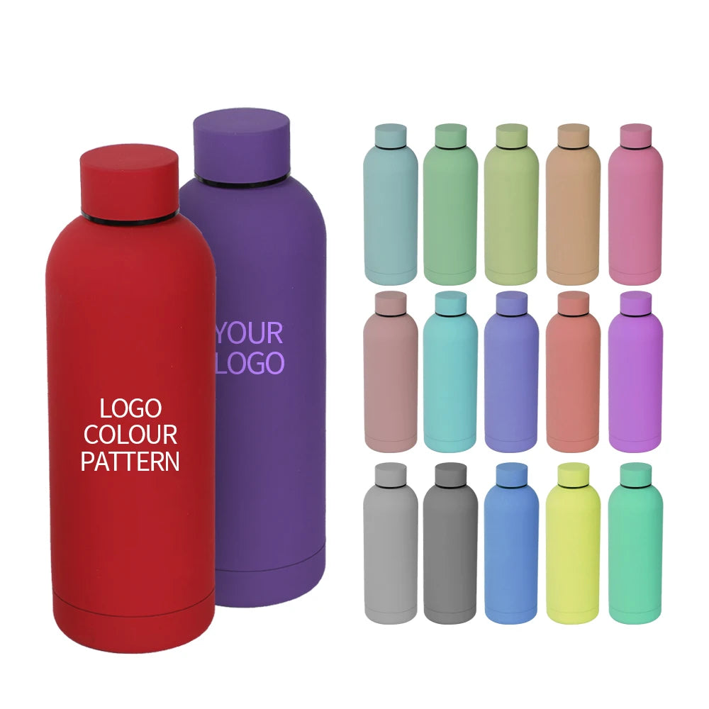 Smart  Double Wall Stainless Steel Water Bottle  Gym Insulated Drink Bottle Tumbler Water Bottle 500 Ml Thermal