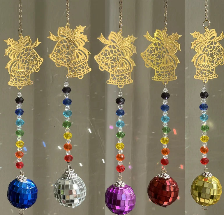 Christmas Tree Mosaic Ball Crystal Window Decoration Home Decorations Garden Crafts Wall Decor Sun Catcher