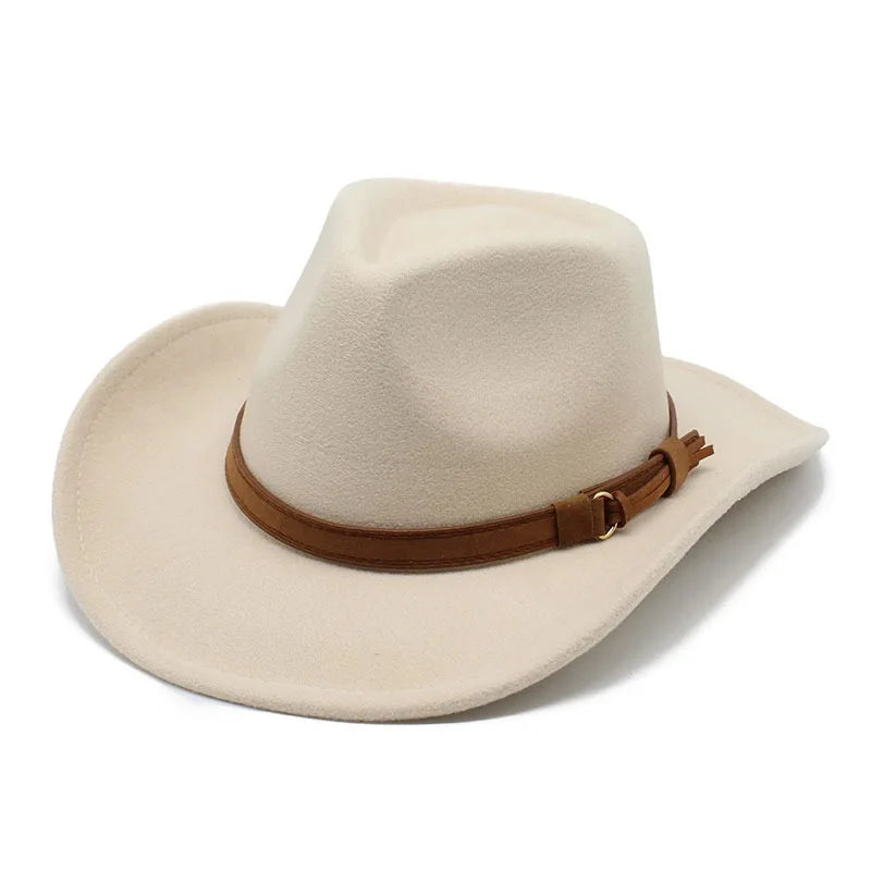 Gentleman High Quality Casual Western Cowboy Hat Outdoor Knight Climbing Jazz Cap Bands Cowboy Hats Men
