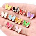 YuenZ 10 Colors Enamel Butterfly Charms DIY Metal Pendant Necklace Earrings Charms for Jewelry Making Supplies 13*10mm W210