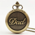 Modern Quartz Pocket Watch Unisex Alloy Strap Round Case 8cm Dial No Waterproof KiKi Brand Dad Grandpa Gifts (KWT2210) MegaBDM
