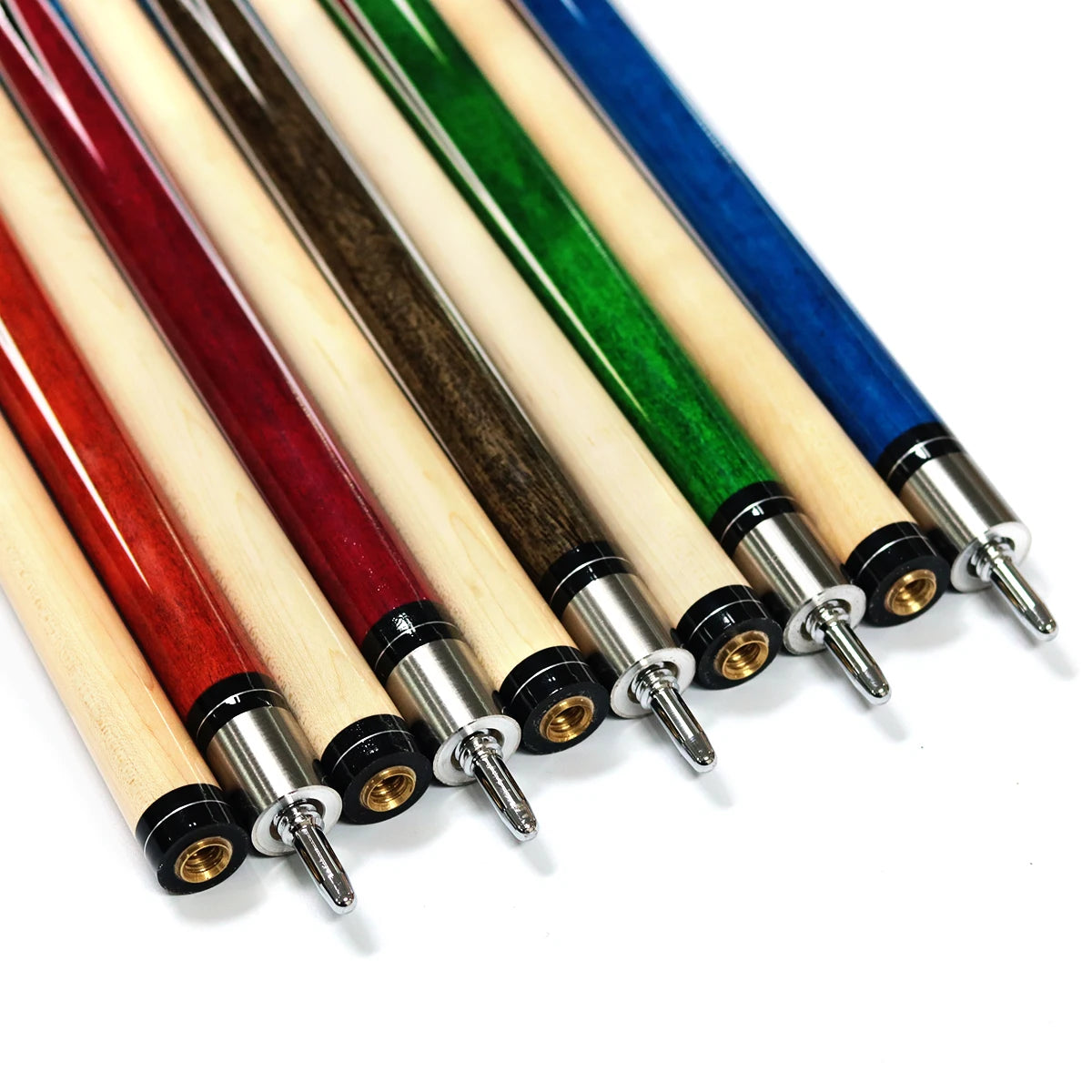 Hot Sell 1/2 Uni Lock Jointed Canadian Maple Wood 13mm Tip 58" Billiard Pool Cue Stick for Sale