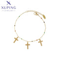 T000980029 Xuping Jewelry Stainless Steel Colorful Bead Fashion Cross Charm Anklet Bracelet