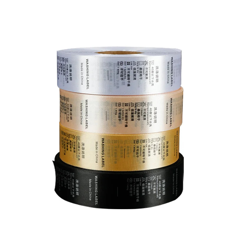 Customized Clothing Labels Garment Tags Washing Care Label