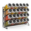 Free Standing Wall Mounted Metal Iron 4 Tier Seasoning Spice Jars Rack Organizer for Cabinet Countertop