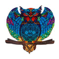 Custom 3D Wooden Owl Jigsaw Puzzle Educational Toys for Kids with Animal Style Box