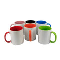 11Oz Ceramic Mug with Colorful Inner Rim & Handle Photo Changing Hot Water Sublimation 350ml Magic Mug