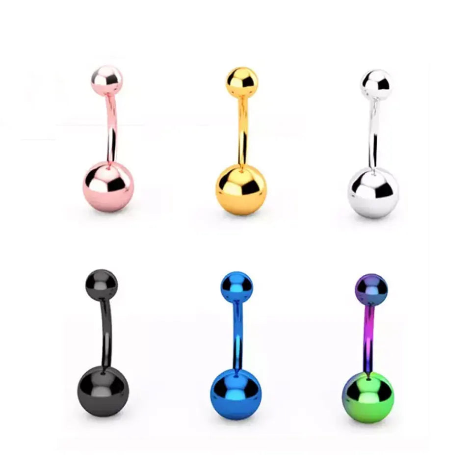Best Selling Belly Ring 316L Stainless Steel Internally Threaded Piercing Jewelry Girls With Piercings Navel Nutton Ring
