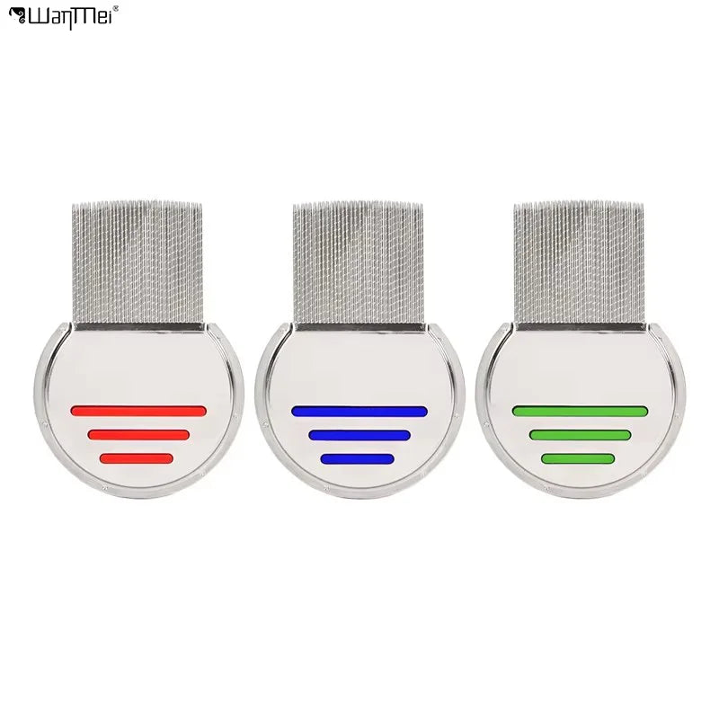 Wanmei Stainless Steel Flea Remover Pet Flea Lice Cleaning Comb Wholesale Pet Dog Flea Tick Remover Brush Comb Lice