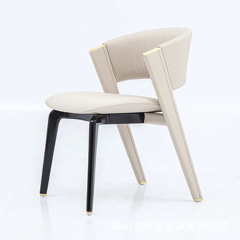 Custom High-End Luxury CC Dining Armchair Solid Wood Lacquered for Home Restaurant Hotel or Advanced Sense Designer Villa