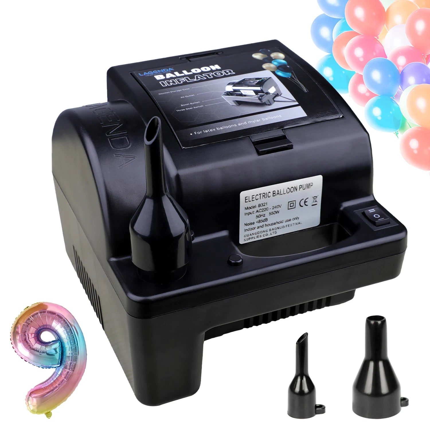 B321 Lagenda Wedding Decoration Foil Electric Balloon Pump Party Decoration Balloon Inflator