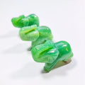 HZ Wholesale natural gemstone crafts carving crystal quartz stone animal for feng shui green aventurine elephant souvenir gift