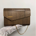 Hot Selling Fashion Custom High-quality Bamboo Slim Handmade Wood Purse Summer Beach Casual Wooden Handbags for Women 2024