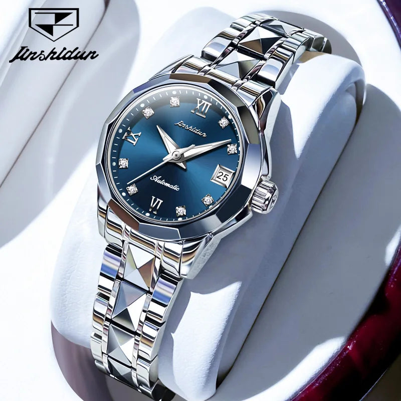 JSDUN 8813 Female Quartz China Manufacturer Waterproof Imported Movement Bracelet Width 14mm Coated Glass Quartz Watch