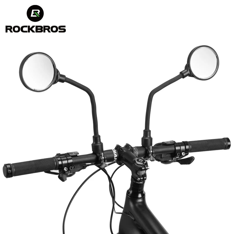 ROCKBROS Bicycle Bike 360 Deg Adjustable Acrylic Mirror Minute Surface Electric Moto Moped Rearview Mirror Bike Accessories