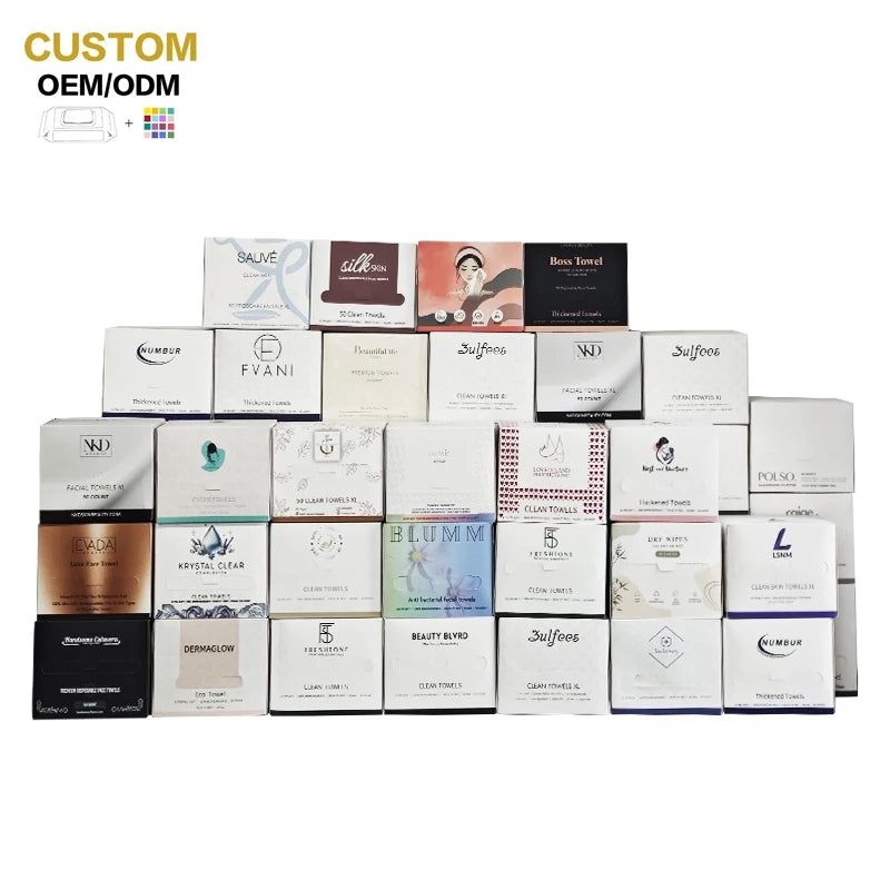 Soft Comfortable Eco-friendly Biodegradable Hand and Facial Wash Cleaning Towels Disposable Facial Towels