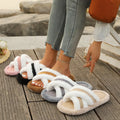 Women's Cross-Border Riot Mao Mao Indoor for Slippers Autumn Winter Home Wear Thick Bottom Non-Slip Fluffy Moon Cotton Fur Style