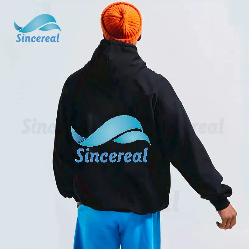 Custom Logo Hoodies Men 100% Cotton French Terry Vintage Acid Wash Hoodie Drop Shoulder Unisex Casual Thickened Warm Winter Wear