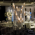 ZT- 388 18 Arms Wedding Crystal Candelabra for Table Centerpiece Supplies