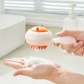 Pet Bath Massage Brush With Handle and Shampoo Dispenser Pet Hair Removal Grooming Puppy Cat Bathing Brushes