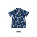 High Quality Hawaiian Style Print Shirt Aloha Style Flower Printing Beach Wear Men's Shirts Floral Resort Shirt