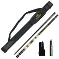 Premium Quality 1/2-pc Carbon Fiber Pool Cue Kit with a Cue case a Extension a Glove for Sale MegaBDM