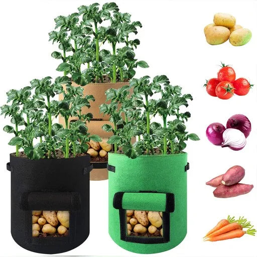 Multi-Vegetable Plant Pots Potato Planter Bag for Harvesting Tomatoes Carrots Onions Growth of Vegetables