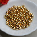 American 18k Gold Filled Loose Pearls Polished Gold Beads Positioning Beads Spacer Beads DIY Accessories Wholesale