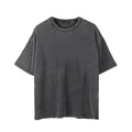 New Design Hip Hop Tee Black T Shirt Oversize Unisex Plain Vintage Washed Tshirts Mens Custom logo Blank T-shirt