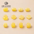 JD Wholesale LINK JD GEMS Natural Yellow Other Round 1g Loose Bead Jewelry Bracelet Necklace Making CNAS Certified