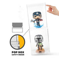 Modern for Funko Action Figure Toy Display Case Collection with Gantry 4mm Thick Box Protector for Storage