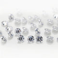 Factory Price Synthetic Round Cubic Zircon Gemstone 5A Machine Cut 0.7mm-3mm White Colors Loose CZ Stone Cubic Zirconia