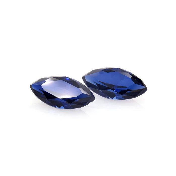 Premium Handcrafted Jewelry Loose Stones Marquise Cut Synthetic Lab Created Sapphire