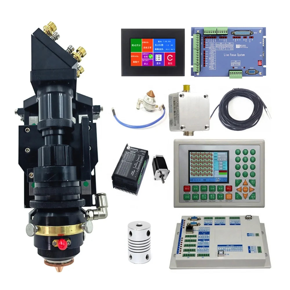 New High Power Metal&Non-metal Ruida Control System 130-500W Black Laser Head RDC6332M LFS-PM-T43 Live Focus Water Cooling CO2
