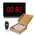 Cost Effective 3-Digit Display Receiver Wireless Restaurant Waiter Call Button System