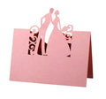 Hollow-out Bride Groom Design Paper Name Place Card Holder Wedding Bridal Shower Party E Place Seat Table Card for Party Decor