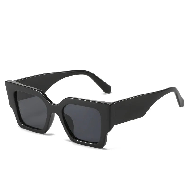 2022 Fashion Square Sunglasses Women Rose Red Big Frame Oversized Sun Glasses UV400 Shades Female Gafas De Sol