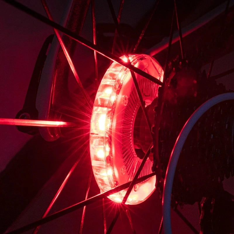For ROCKBROS Smart Kids Bicycle LED Wheel Light Balanced MTB Wheel with Vibration Sensing Battery Power Supply