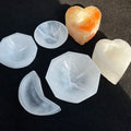 Wholesale Natural Gypsum Bowl Selenite Bowl Selenite Candle Holder