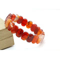 Free Sample Factory Wholesale 8 X 15mm Bead Natural Red Agate Gemstone Bracelet & Bangle