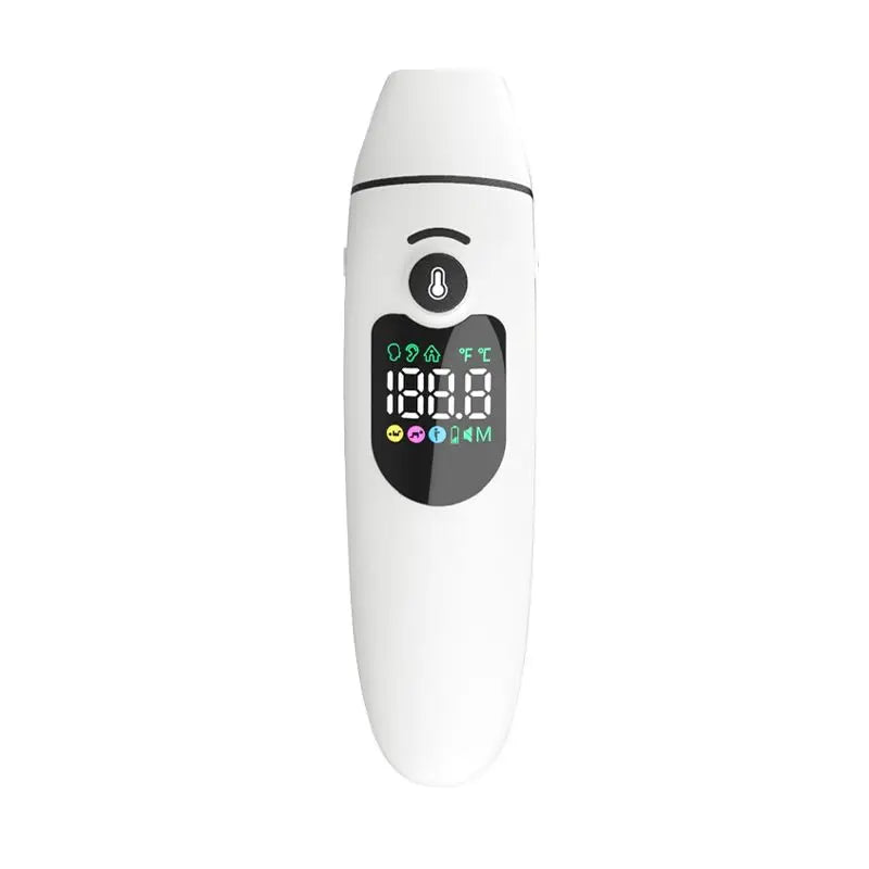 CE Certified Rechargeable Touch Ear Forehead Thermometer with 3-Color Fever Indicator