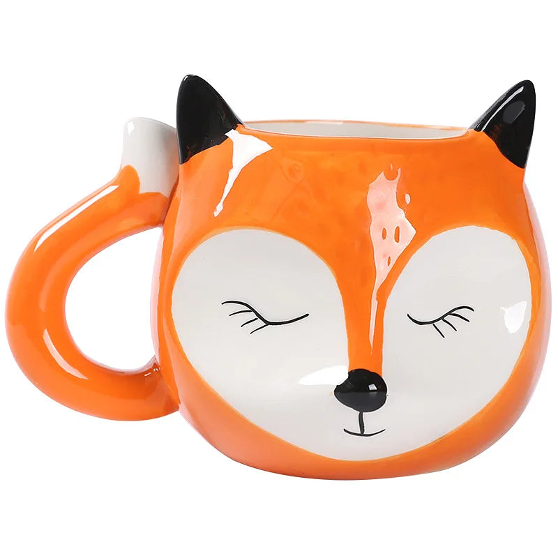 Kids Supplier Cute Funny Creative Cartoon Vintage Ceramic Mug Cup Sets for Coffee and Tea Coffee Cup Ceramic Logo