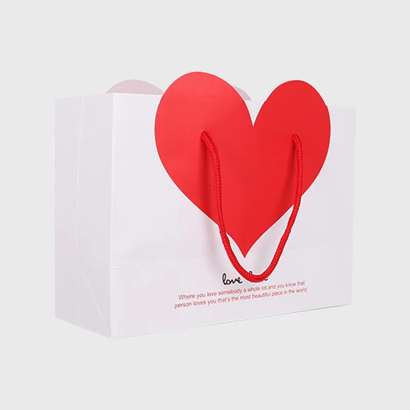 2022 White Creative Wedding Paper Bag Made of Cardboard with Nylon Rope for Wallet Use