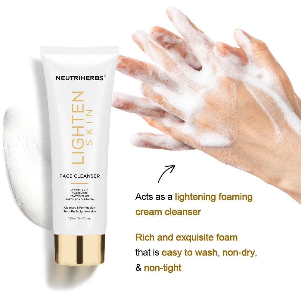 Private Label Vegan Best Lightening Naincinamade Face Wash Natural Brightening Skin Care Hydrating Whitening Facial Cleanser