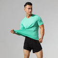 Custom logo Plus Size Men's Blouses & Shirts Quick Dry Fitness Gym Shirts for Men