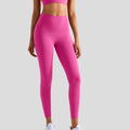 High Waist Gym Yoga Pants with Tummy Control Solid Color Skin Friendly Peach Hip Leggings Female gym wears for ladies